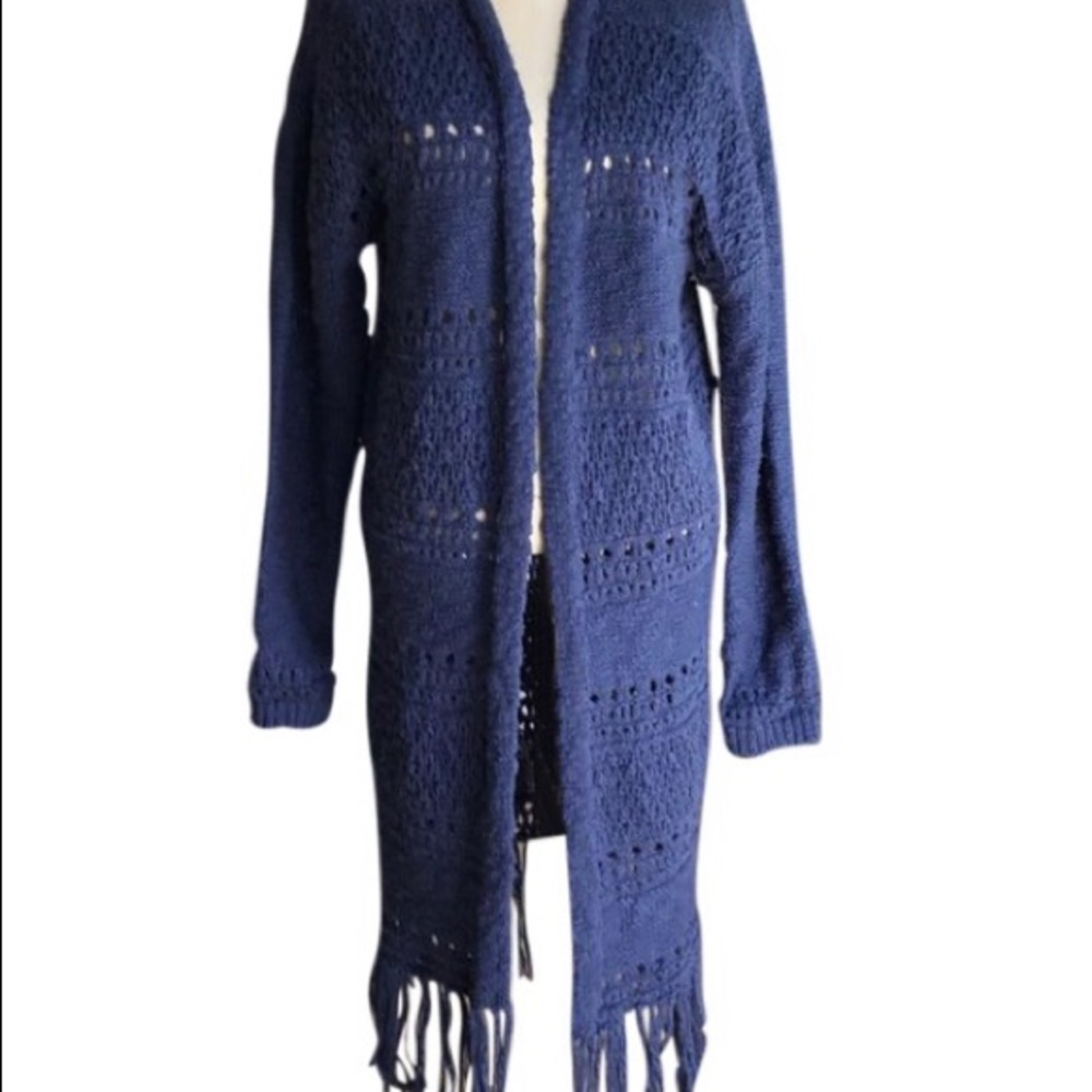 Sun and Shadow knot cardigan
